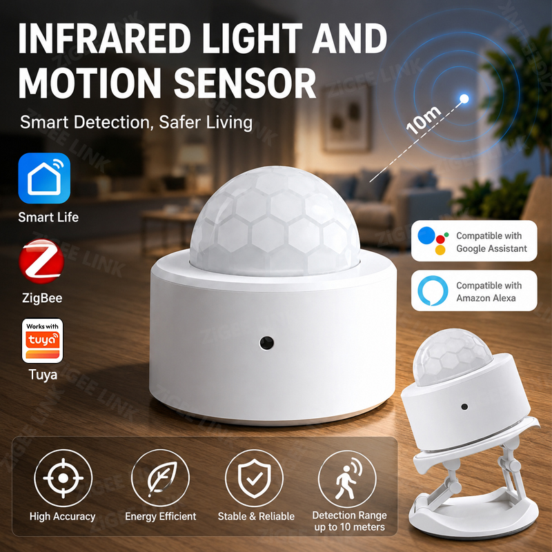 Home Improvement And Hardware - Czujnik ruchu PIR ZigBee 3.0, bezprzewodowy