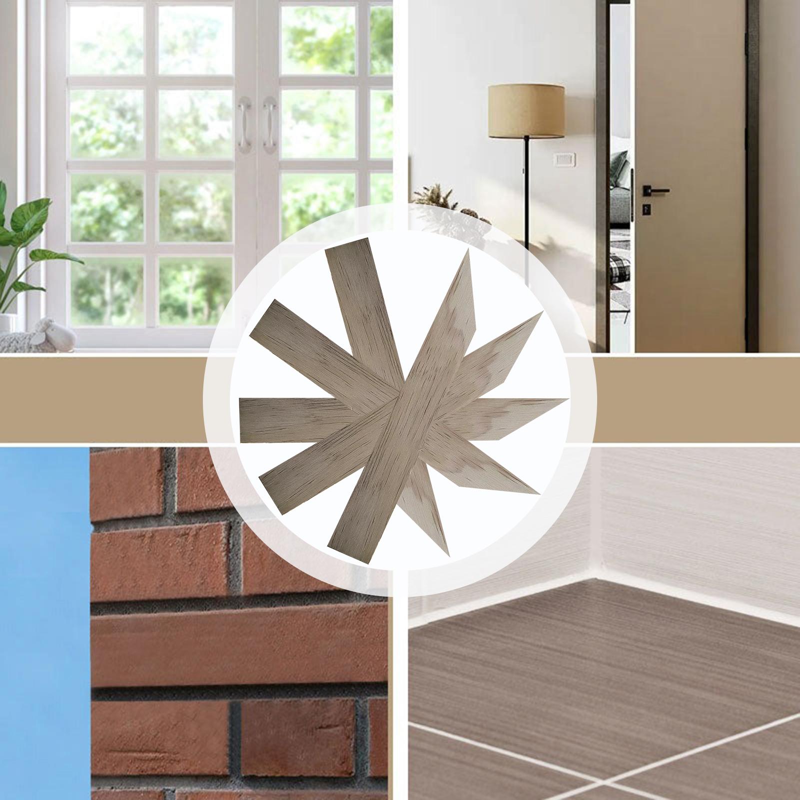 Home Improvement For Beginners - Zestaw 5 drewnianych narzędzi do uszczelniania,