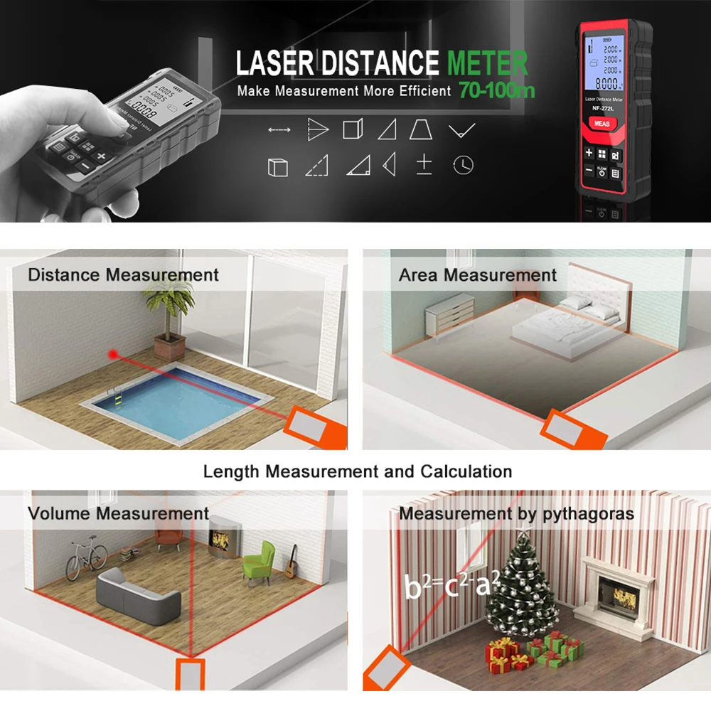 Noyafa NF-271 dalmierz laserow – Home Improvement Warehouse recenzja i cena